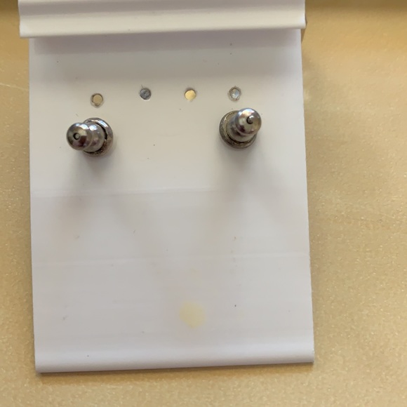 Silver Stream Crystal Earrings - Picture 2 of 2